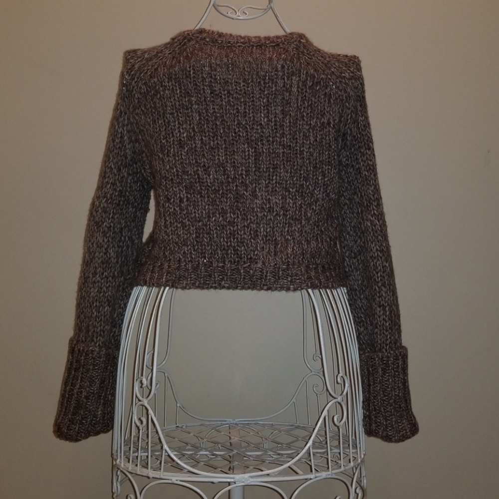 Cable Knit Cropped Express Sweater - image 2